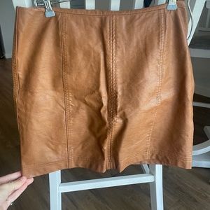 Leather Skirt She + Sky